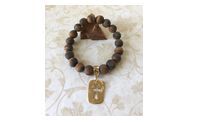 Matte Tiger Eye Stretch Bracelet  by Jewelry by Darcel, LLC