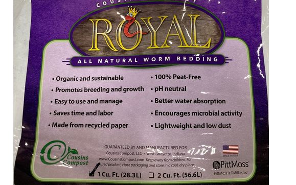 Royal Worm Bedding by Cousins Compost, LLC in West Lafayette, IN - Alignable
