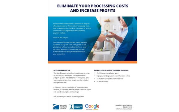 No Cost Credit Card Processing by Electronic Merchant Systems New York