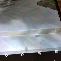 Porcelain tile to patio by Roch Contracting