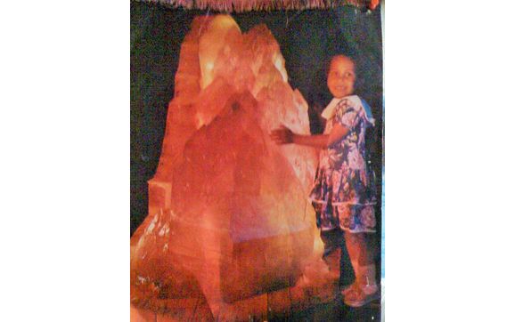 Come hug the largest crystal in Hawaii by Cathy's Angelite Crystals Miracles & Joy