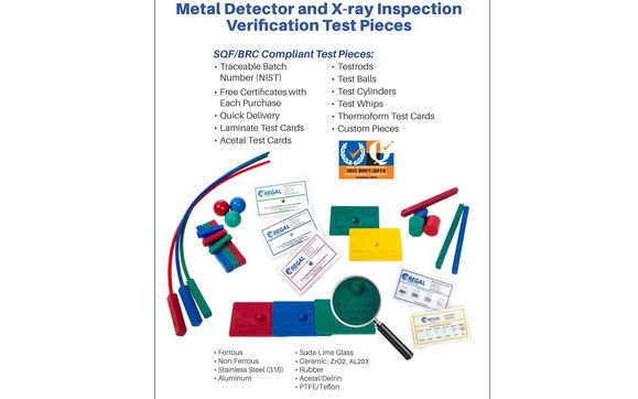 Metal Detection and X-ray Inspection Verification Test Pieces by Regal Packaging Services
