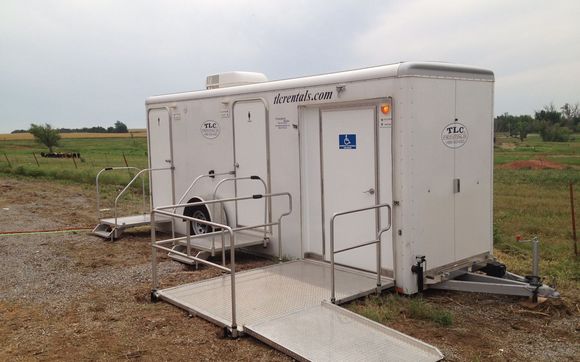 Air conditioned/heated restroom/shower trailers by TLC Rentals in ...