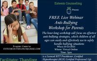 Facilitator for Antibullying workshops and group Therapy by Esteem Counseling