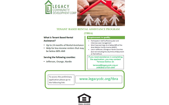 Tenant Based Rental Assistance by Legacy Community Development