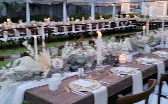 Wedding by Ocean Breeze Party Rentals