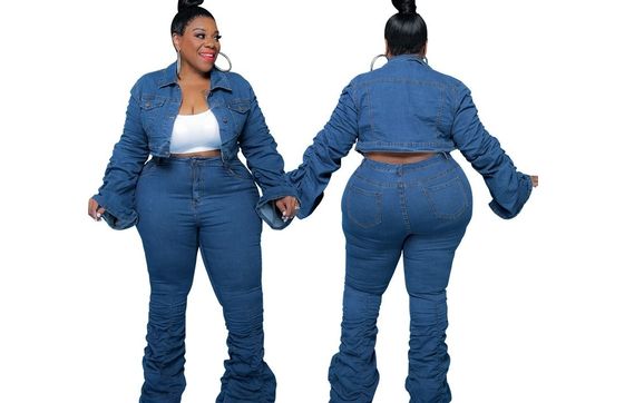 2PC plus size denim set by PrettyThings UnderNeath in Chicago, IL ...