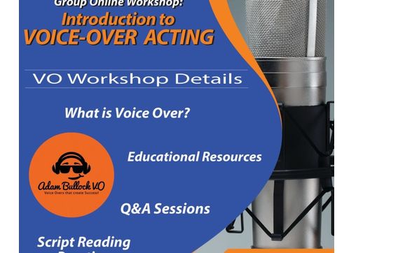 Online Introduction To Voiceover Workshop By Adam Bullock VO (Voice ...