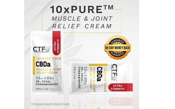 10xPURETM-GOLD Muscle & Joint Relief Cream - 30 Convenience Packets by Anginetta Walker - Pain Relief & Wellness