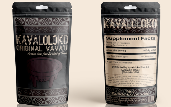 Original Vava'u Kava Root Powder by Kavaloloko Kava Company