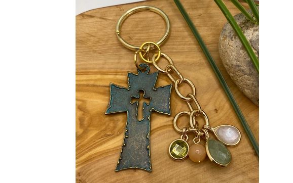 Handmade keychains by Retro Reimagined Bijou Keychains