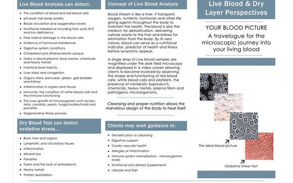 Blood - Live Blood Analysis - Global Health Clinics