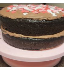Double Layer Chocolate Cake by Kandi's Sweet Desires