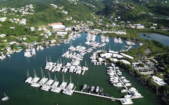 Slips and commercial spaces for lease by Compass Point Marina