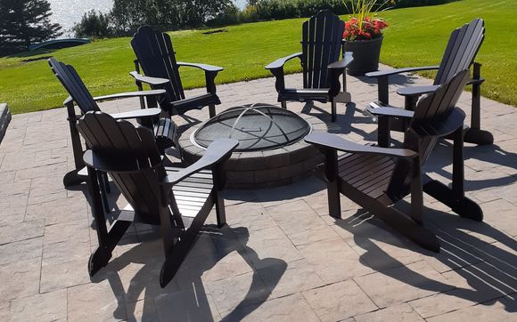 Interlocking stone and firepits by Island Cut Stone