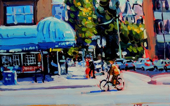 Painter by artwork by Larry Tillyer