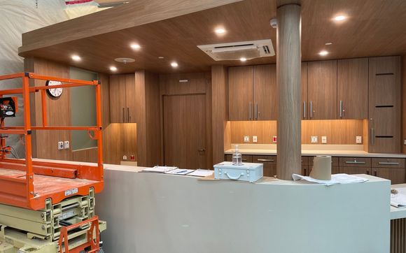 Reception desk by Pereira Carpentry