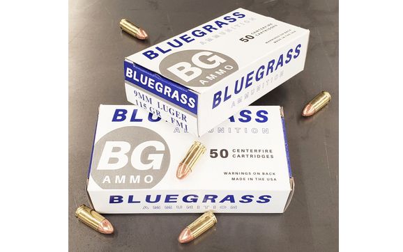 Bluegrass Ammo 9mm 115 gr FMJ by Bluegrass Ammo in Louisville KY