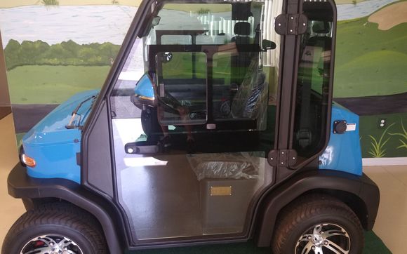 Crown View II golf carts with real A/C heat and more. by Crown Carts