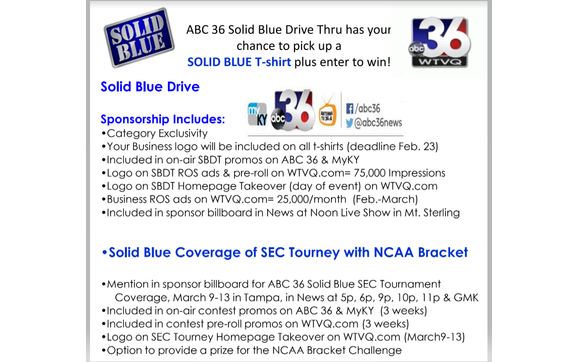 Advertising on Solid Blue Drive Thru! by Digital Marketing & Media