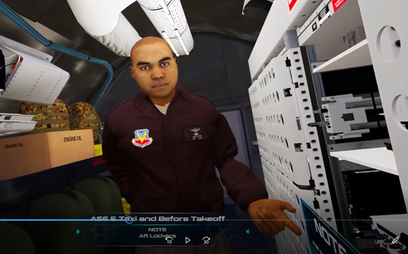 AI driven virtual instructor avatar by Visual Purple Inc.