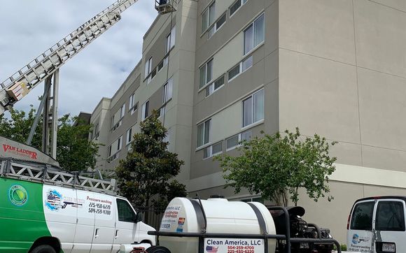 Power washing, line stripping  by Clean America LLC