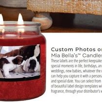 Custom Labels by Independent Scent-Sations Home of Mia Bella Gourmet Candles Distributor