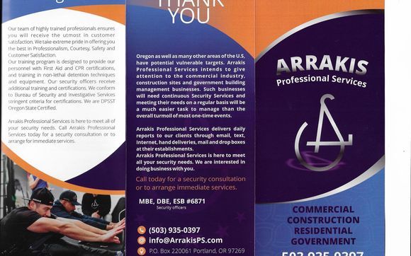 Unarmed Security Services by Arrakis Professional Services