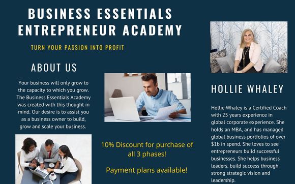 Business Essentials - Entrepreneur Academy by K&H Coaching