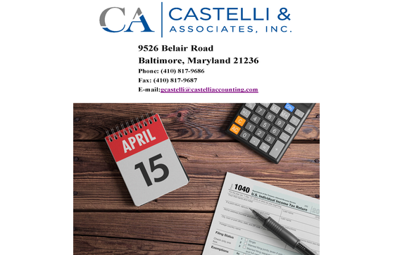 Tax Returns by Castelli & Associates, Inc.