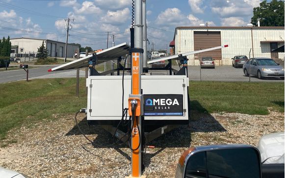 EV charging systems, solar powered by Omega Solar LLC