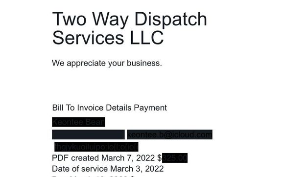 Invoicing by Two Way Dispatch Services LLC in Milwaukee, WI - Alignable