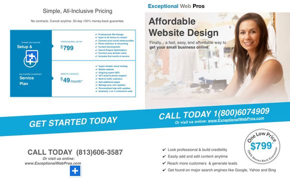 Web Design by Exceptional Web Pros