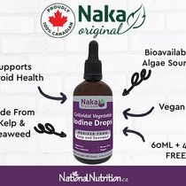 COLLOIDAL VEGETABLE IODINE DROPS - 60ML + 40ML BONUS by National Nutrition