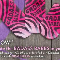 I am able to offer discount with my new code for Etsy with my socks  by Lori Diamond Art