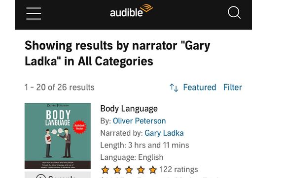 Narration by Gary Ladka by Astounding Parties