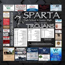 Fall, Winter or Annual Sports posters supporting local schools by Win Publishing Company