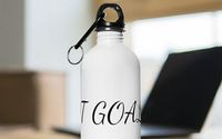 GOT GOALS? STAINLESS STEEL WATER BOTTLE by LR WILSON CONSULTING LLC