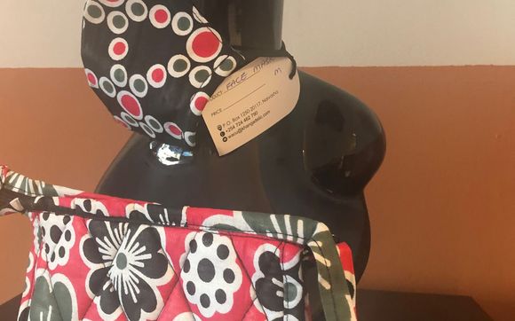 Double layered mask with a pouch  by Beautiful Things LLC