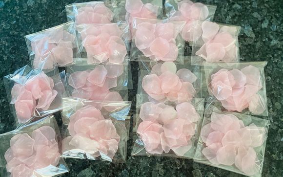 Rose Petal Individual Soaps  by Lisa's Naturals