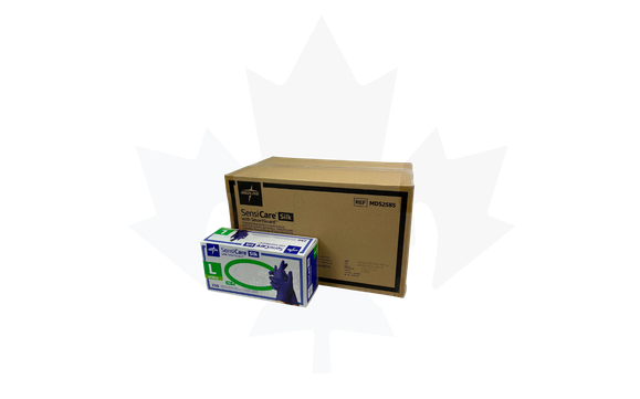 Medline "SensiCare Silk" PF Nitrile Gloves - 3.5 mil (2,500 gloves / case) by Canada Glove Supply