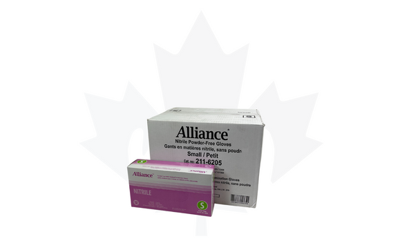 Alliance "Ultra-Soft" PF Nitrile Gloves - 2.8 mil (1,000 gloves / case) by Canada Glove Supply
