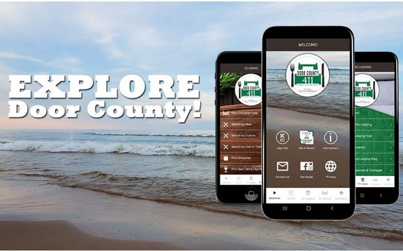 Door County 411 FREE Mobile App  by Door County Lodging