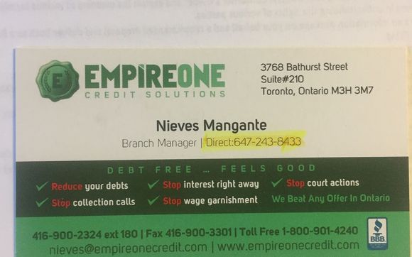 Free Consultation Calls by EmpireOne Credit Solutions Inc.
