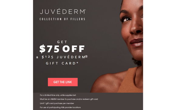 Get 75 Off a 125 JUVÉDERM GIFT CARD by Gemini Plastic