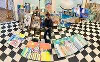 Mike Quon Pop-Up Art Gallery / Studio & Sale in Red Bank by Quon Design LLC