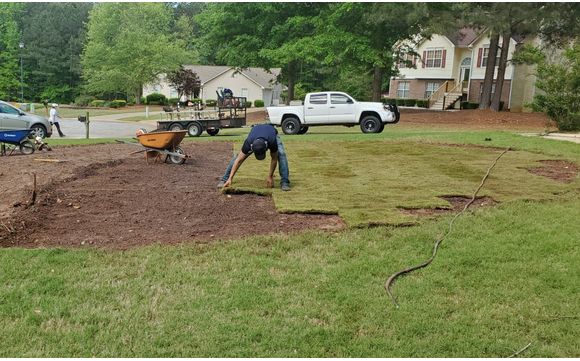 Lawn Patching By Manuel Landscaping In, Landscaping Newnan Ga