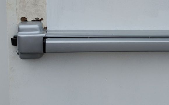 Panic bar and lever lock 1 by open sesame lock and key LLC