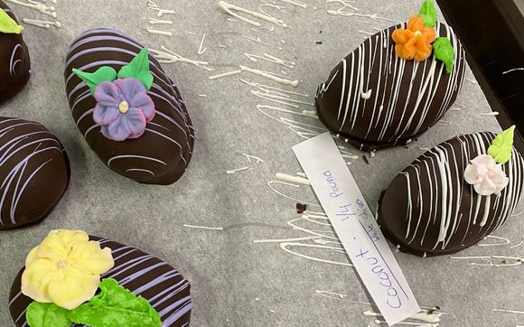 Handmade Cream Eggs  - In both half pound and quarter  lb.   es by Nelson's Candy and Music