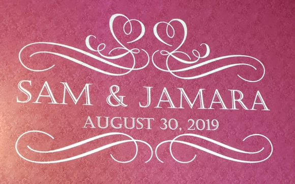 Custom Name Monogram  by Luna Entertainment Pro Sound & Lighting